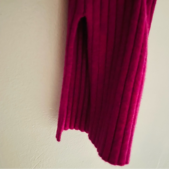 *DONATED* WF NWT Plum Purple Ribbed Sweetheart Neck Long Sleeve Sweater Top - Picture 12 of 14